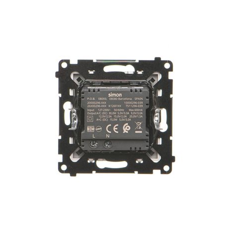 TEC2CAQ.01/143 Nabíječka USB 2 násobná (přístroj s krytem), 1x USB typ C + 1x USB typ A, 30 W 2