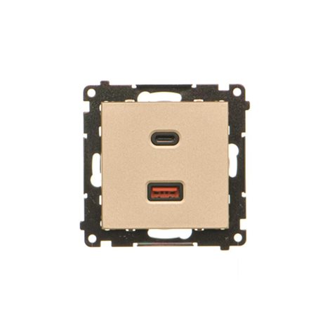 TEC2CAQ.01/144 Nabíječka USB 2 násobná (přístroj s krytem), 1x USB typ C + 1x USB typ A, 30 W 4