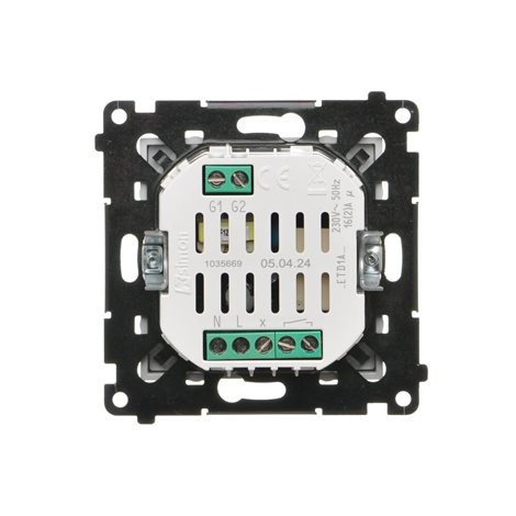 TETD1A.01/114 Termostat digitální programovatelný, s displejem (přístroj s krytem), šroubové svorky 2