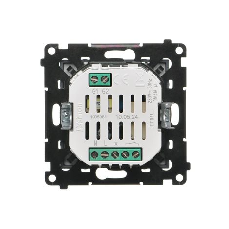 TETD1A.01/116 Termostat digitální programovatelný, s displejem (přístroj s krytem), šroubové svorky 2