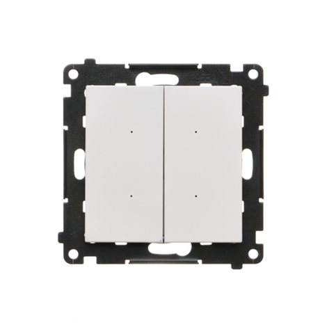 TEW2.01/111 Ovladač 2 násobný, elektronický, s funkcí tlačítka nebo spínače časového, 2x 10 A / 230V 4