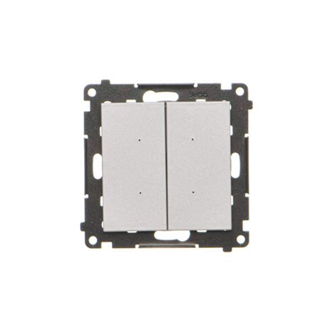 TEW2.01/143 Ovladač 2 násobný, elektronický, s funkcí tlačítka nebo spínače časového, 2x 10 A / 230V 2