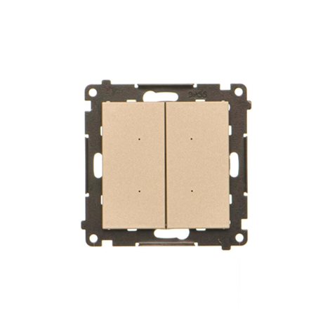 TEW2.01/144 Ovladač 2 násobný, elektronický, s funkcí tlačítka nebo spínače časového, 2x 10 A / 230V 3