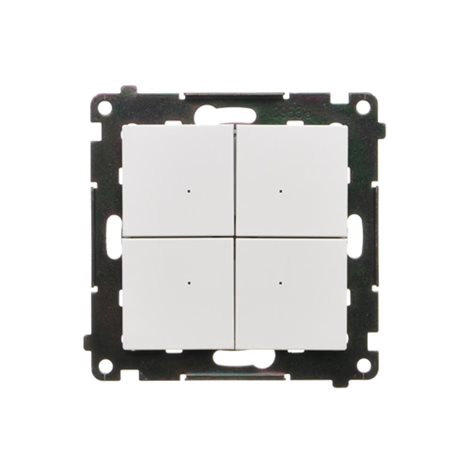 TEW4.01/111 Spínač 4 násobný, elektronický (přístroj s krytem), 6 A / 230 V~, šroubové svorky 5