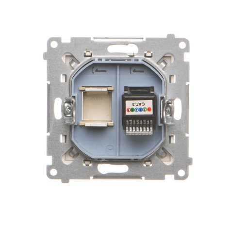 TF1.01/144 Zásuvka telefonní RJ12, 1 násobná (přístroj s krytem) 4