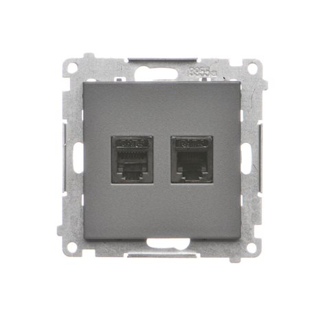 TF2.01/116 Zásuvka telefonní RJ12, 2 násobná (přístroj s krytem) 4