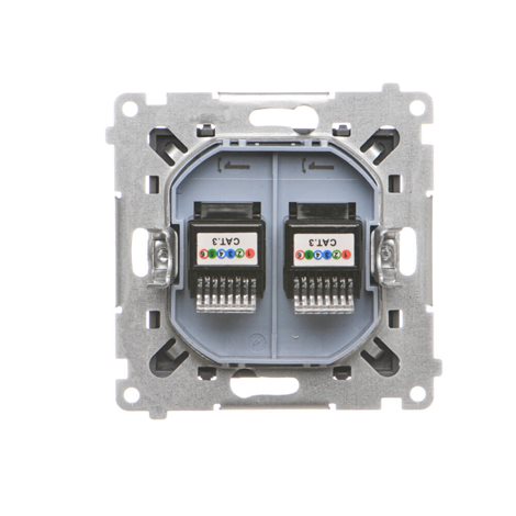 TF2.01/116 Zásuvka telefonní RJ12, 2 násobná (přístroj s krytem) 3