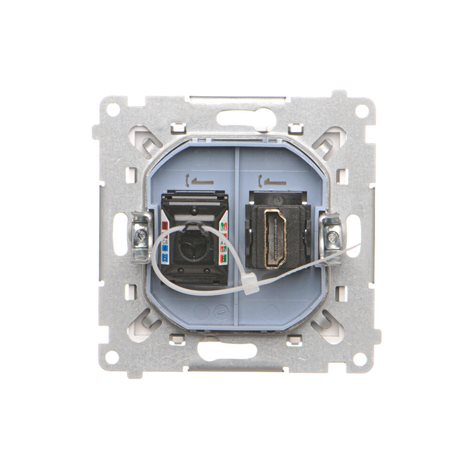 TGHRJ45.01/111 Zásuvka HDMI + datová RJ45 kat. 6 (přístroj s krytem) 2