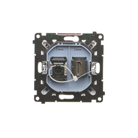 TGHRJ45.01/114 Zásuvka HDMI + datová RJ45 kat. 6 (přístroj s krytem) 4