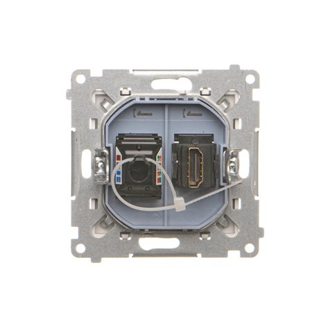 TGHRJ45.01/143 Zásuvka HDMI + datová RJ45 kat. 6 (přístroj s krytem) 5