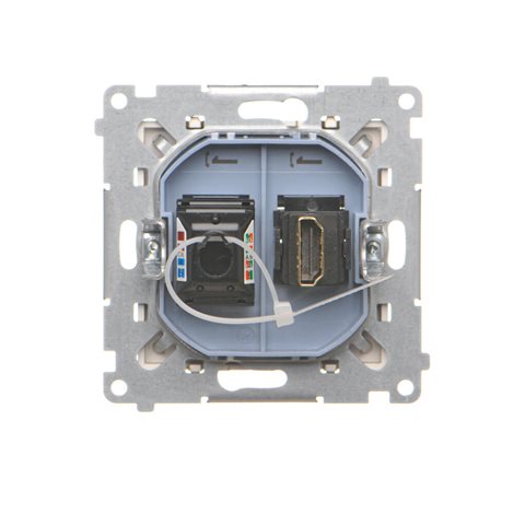 TGHRJ45.01/144 Zásuvka HDMI + datová RJ45 kat. 6 (přístroj s krytem) 3