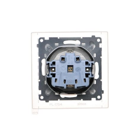 TGSZ1BCZ.01/114A Zásuvka silová 1 násobná typ F (přístroj s krytem), IP44 16A/250V svetle šedá matná 5