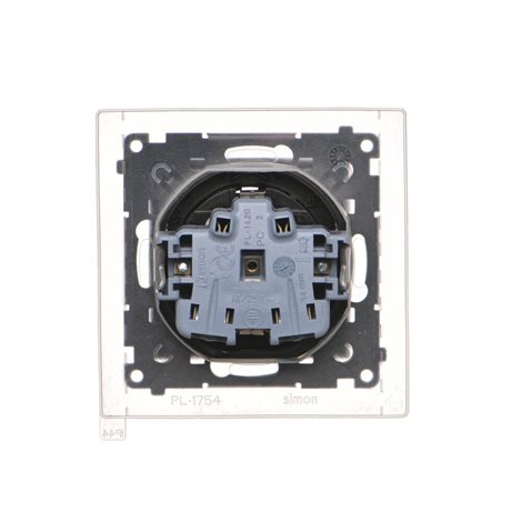 TGSZ1BCZ.01/149A Zásuvka silová 1 násobná typ F (přístroj s krytem), IP44 16 A / 250 V černá matná 5