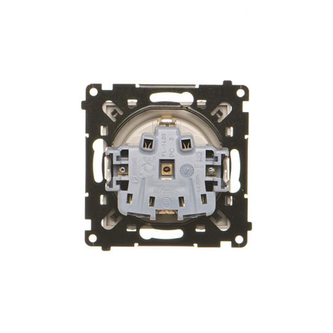 TGSZ1CZ.01/144 Zásuvka silová 1 násobná typ F (přístroj s krytem), se clonkami, 16 A / 250 V~ 2