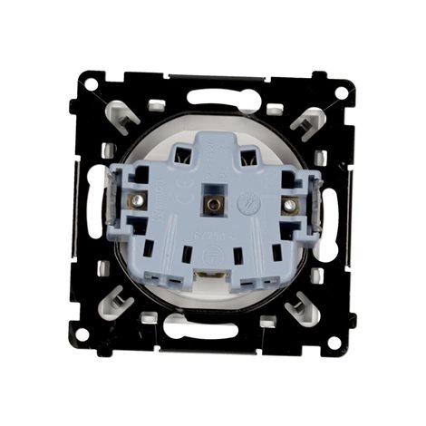 TGZ1CZ.01/111 Zásuvka 1 násobná (přístroj s krytem), s uzemněním, se clonkami, 16 A / 250 V~ 3