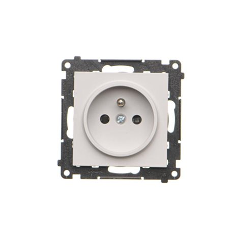 TGZ1CZ.01/114 Zásuvka 1 násobná (přístroj s krytem), s uzemněním, se clonkami, 16 A / 250 V~, bezšro 4