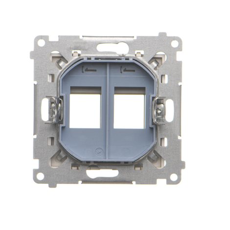 TKP2.01/144 Kryt telefonní a datové zásuvky Keystone 2 násobný, plochý 5