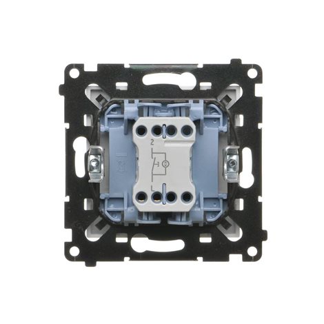 TP1L.01/111 Ovladač zapínací, bez piktogramu, s LED podsvětlením, řazení 1/0So, 10 A / 230 V~ 2