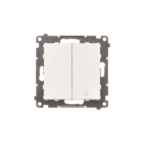 TW12A.01/111 Spínač jednopólový + spínač dvoupólový (přístroj s krytem) 16 A / 230 V šroubové svorky 4