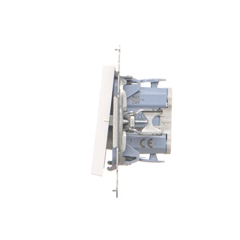 TW2L.01/111 Spínač dvoupólový (přístroj s krytem) s LED podsvětlením, řazení 2So, 10 A / 230 V~ 4