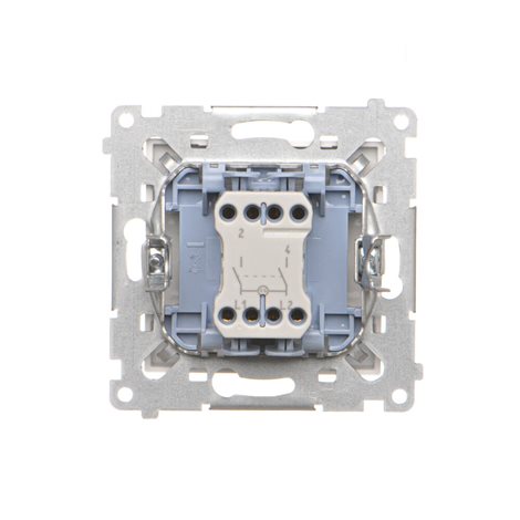 TW2L.01/111 Spínač dvoupólový (přístroj s krytem) s LED podsvětlením, řazení 2So, 10 A / 230 V~ 5