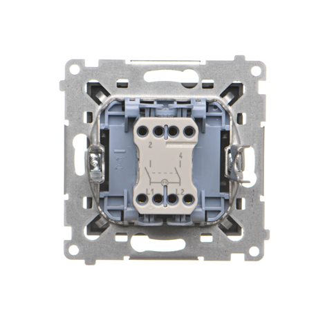 TW2L.01/116 Spínač dvoupólový (přístroj s krytem) s LED podsvětlením, řazení 2So, 10 A / 230 V~ 6
