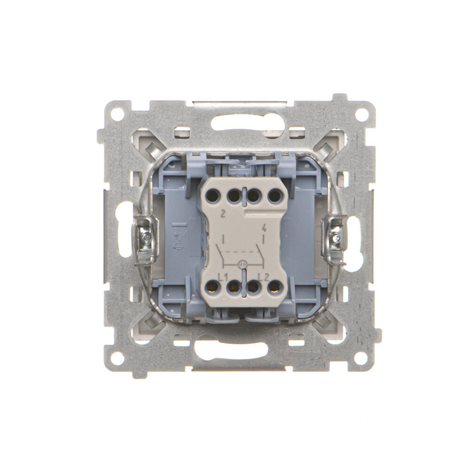 TW2L.01/143 Spínač dvoupólový (přístroj s krytem) s LED podsvětlením, řazení 2So, 10 A / 230 V~ 4