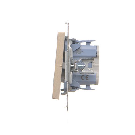 TW2L.01/144 Spínač dvoupólový (přístroj s krytem) s LED podsvětlením, řazení 2So, 10 A / 230 V~ 4