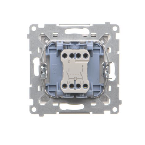 TW2L.01/144 Spínač dvoupólový (přístroj s krytem) s LED podsvětlením, řazení 2So, 10 A / 230 V~ 3