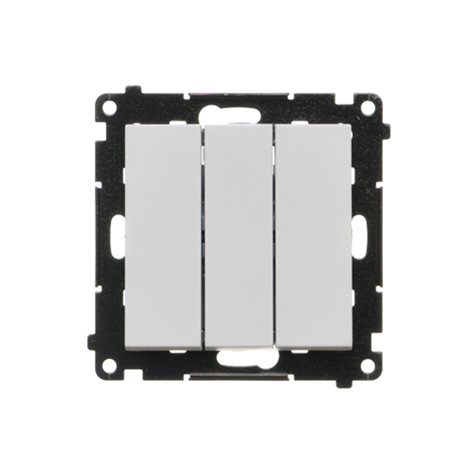 TW31L.01/114 Spínač jednopólový 3 násobný, s LED podsvětlením, řazení 1So+1So+1So, 10 A / 230 V~ 4