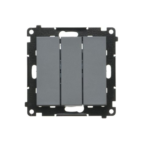 TW31L.01/116 Spínač jednopólový 3 násobný, s LED podsvětlením, řazení 1So+1So+1So, 10 A / 230 V~ 5
