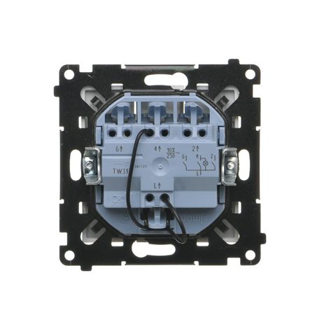 TW31L.01/144 Spínač jednopólový 3 násobný, s LED podsvětlením, řazení 1So+1So+1So, 10 A / 230 V~ 2