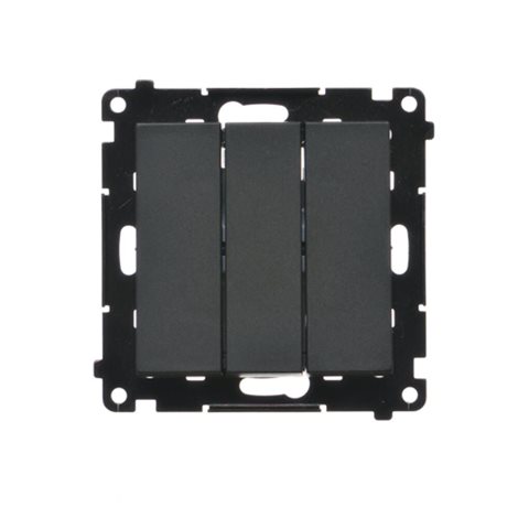 TW31L.01/149 Spínač jednopólový 3 násobný, s LED podsvětlením, řazení 1So+1So+1So, 10 A / 230 V~ 4