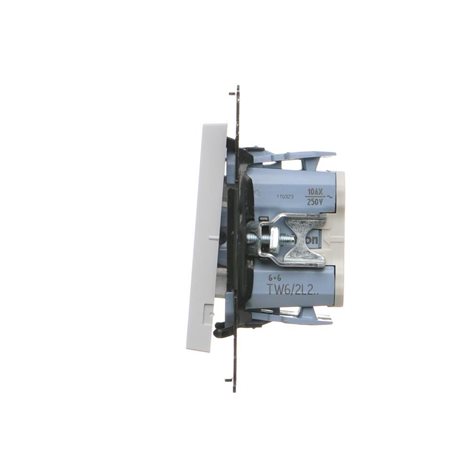 TW6/2L2.01/114 Přepínač střídavý 2 násobný, s LED podsvětlením, řazení 6So+6So, 10 A / 230 V~ 5