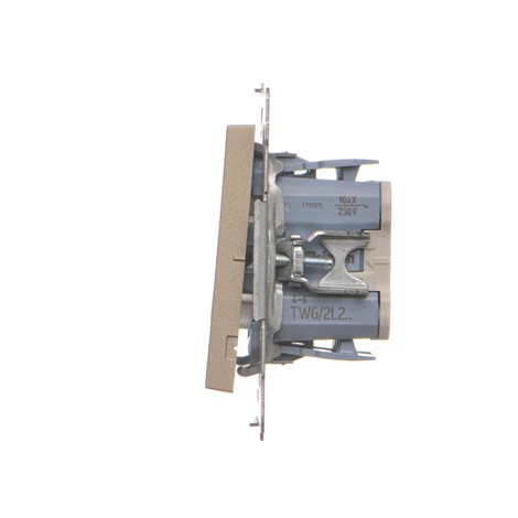 TW6/2L2.01/144 Přepínač střídavý 2 násobný, s LED podsvětlením, řazení 6So+6So, 10 A / 230 V~ 5