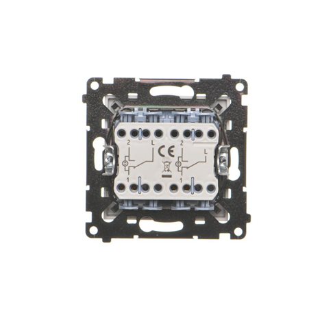 TW6/2L2.01/X/114 Přepínač stříd. 2násobný, bez pikt., s LED podsvětlením, řazení 6So+6So, 10A/230V~ 5