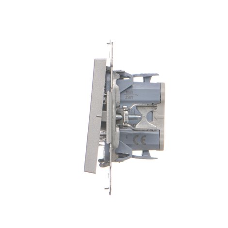 TW6L.01/X/143 Přepínač střídavý, bez piktogramu, s LED podsvětlením, řazení 6So, 10 A / 230 V~ 2