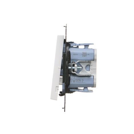TW7/2L2.01/111 Přepínač křížový 2 násobný, s LED podsvětlením, řazení 7So+7So, 10 A / 230 V~ 5