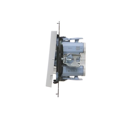 TW7/2L2.01/114 Přepínač křížový 2 násobný, s LED podsvětlením, řazení 7So+7So, 10 A / 230 V~ 2