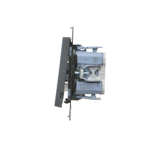 TW7/2L2.01/116 Přepínač křížový 2 násobný, s LED podsvětlením, řazení 7So+7So, 10 A / 230 V~ 2