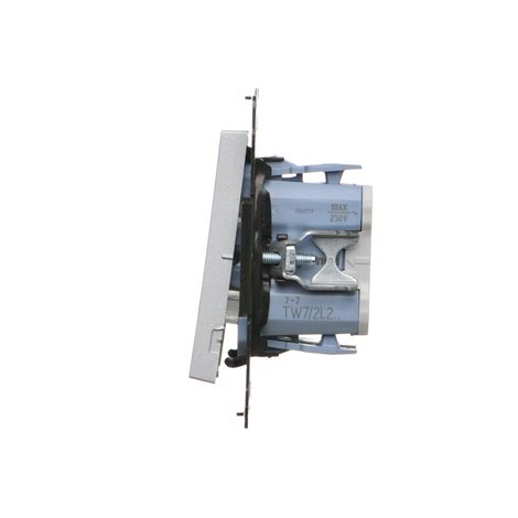TW7/2L2.01/143 Přepínač křížový 2 násobný, s LED podsvětlením, řazení 7So+7So, 10 A / 230 V~ 2