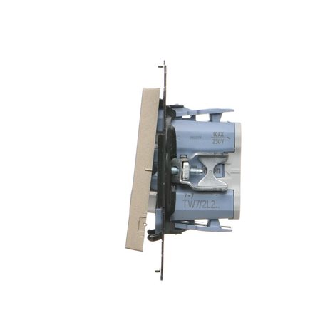 TW7/2L2.01/144 Přepínač křížový 2 násobný, s LED podsvětlením, řazení 7So+7So, 10 A / 230 V~ 4