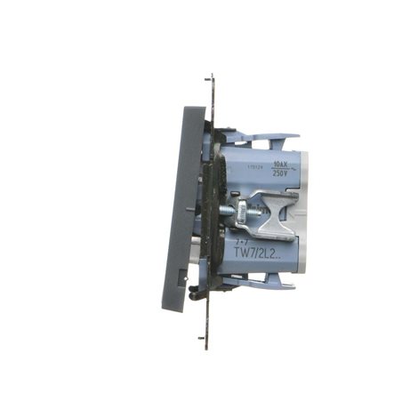 TW7/2L2.01/X/116 Přepínač křížový 2 násobný, bez pikt., s LED podsvětlením, řazení 7So+7So, 10A/230V 2
