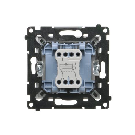 TW7L.01/111 Přepínač křížový (přístroj s krytem), s LED podsvětlením, řazení 7So, 10 A / 230 V~ 2