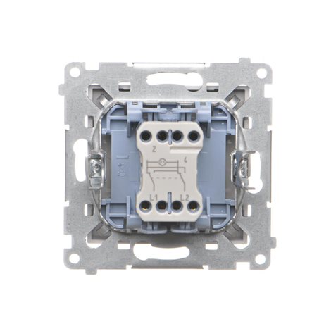 TW7L.01/114 Přepínač křížový (přístroj s krytem), s LED podsvětlením, řazení 7So, 10 A / 230 V~ 3