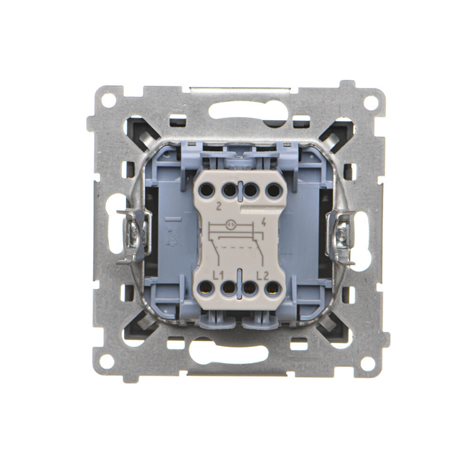 TW7L.01/116 Přepínač křížový (přístroj s krytem), s LED podsvětlením, řazení 7So, 10 A / 230 V~ 5