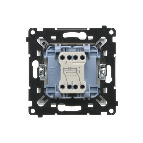 TW7L.01/X/111 Přepínač křížový, bez piktogramu, s LED podsvětlením, řazení 7So, 10 A / 230 V~ 2