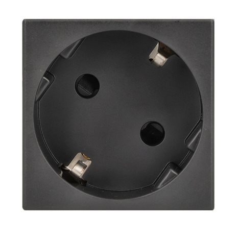 K01/14 Zásuvka podlah. K45 (přístroj s krytem) 1násobná typ F s uzemněním, naklopená dutina 16A/250V