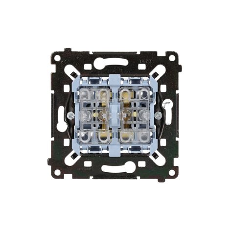 SW5L2MR Spínač sériový 4násobný, s orientačním LED podsvětlením, řazení 5So, 10A/230V, bezšřoub. sv. 1