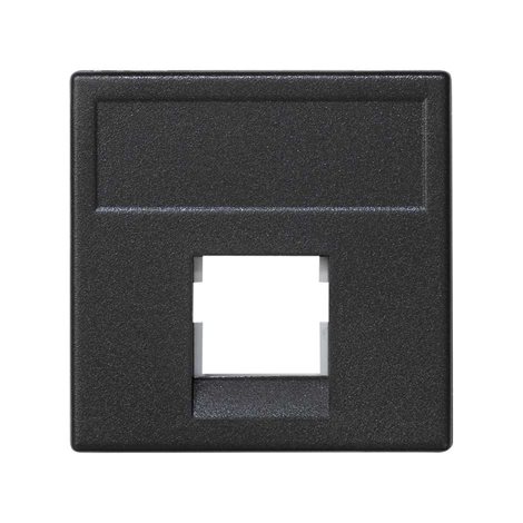 K054/14 Kryt datové zásuvky K45, na 1 zásuvku R&M®, plochý, bez clonek, 45 x 45 mm